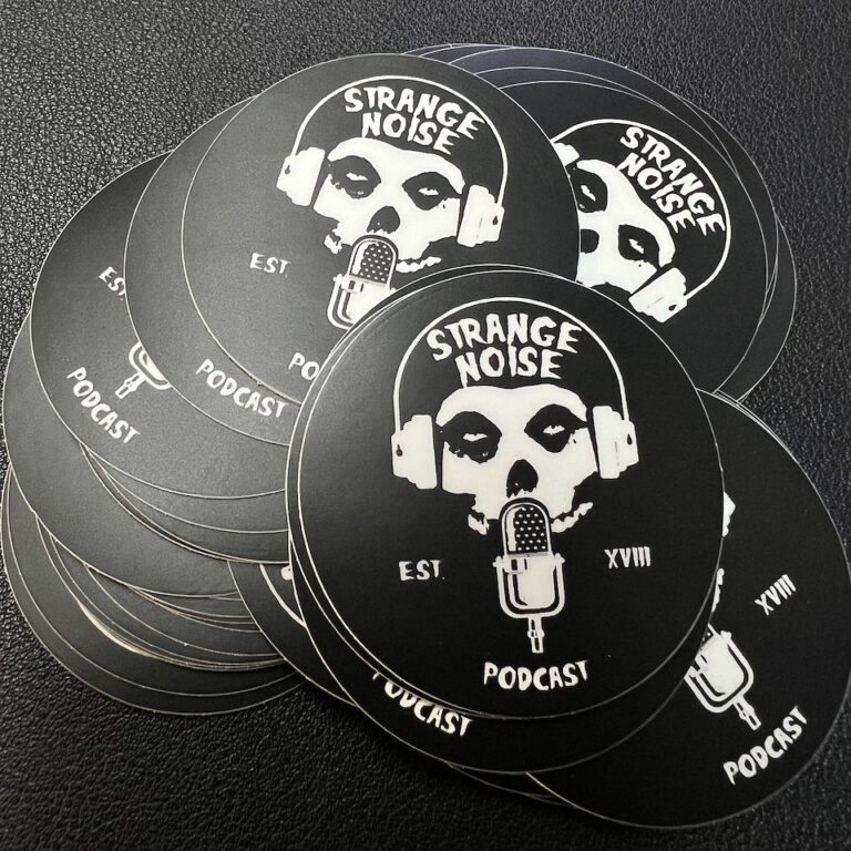 Vinyl Stickers for Strange Noise Podcast